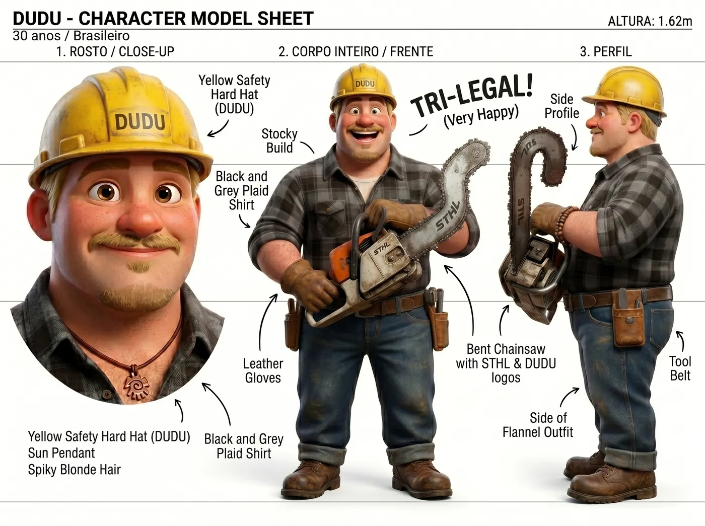 Dudu Model Sheet