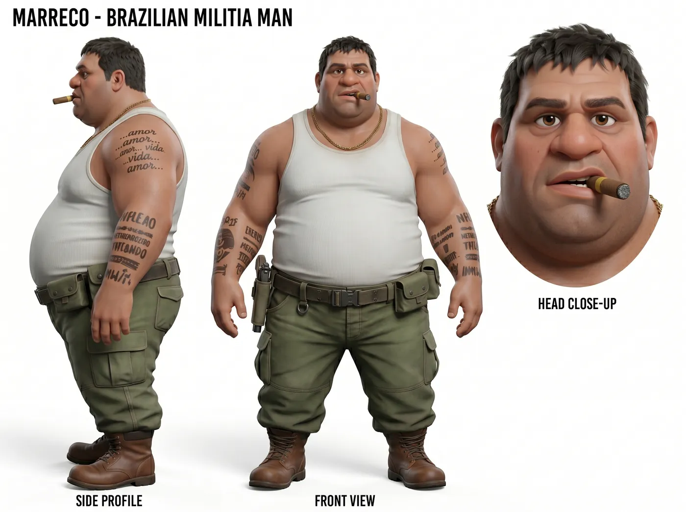 Marreco Model Sheet