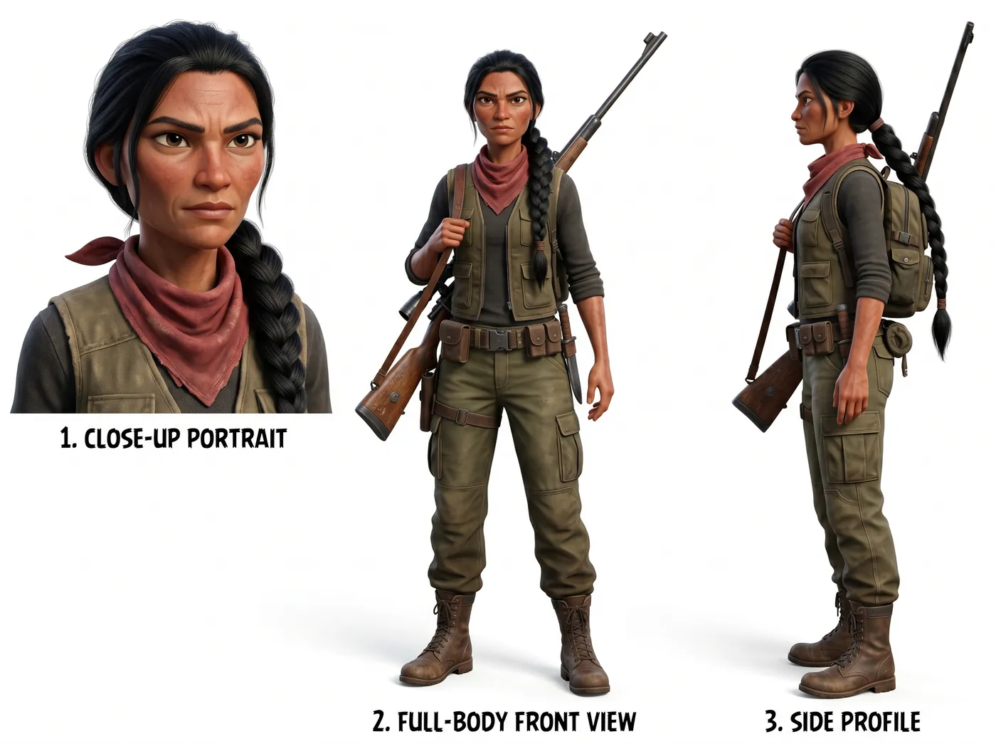 Poranga Model Sheet