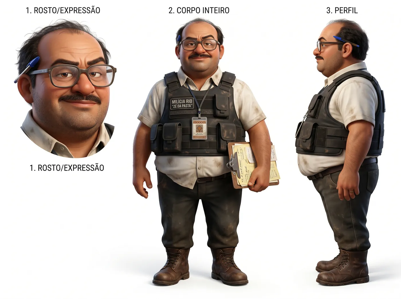 Zé da Pasta Model Sheet